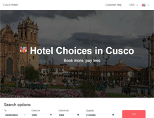 Tablet Screenshot of cuzco-hotels.com